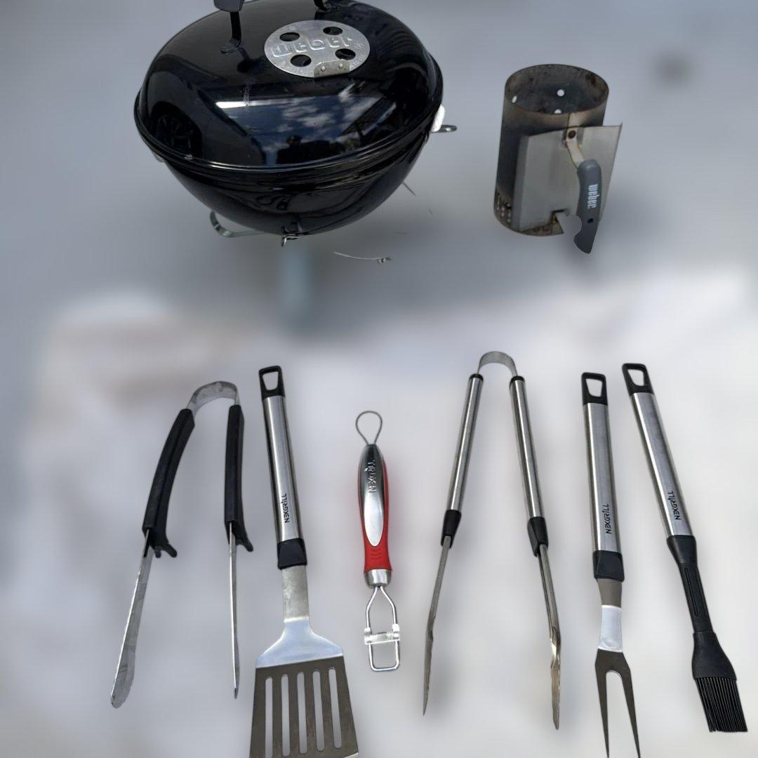 Weber BBQグリル セット チムニースターター BBQツール付 ケトル