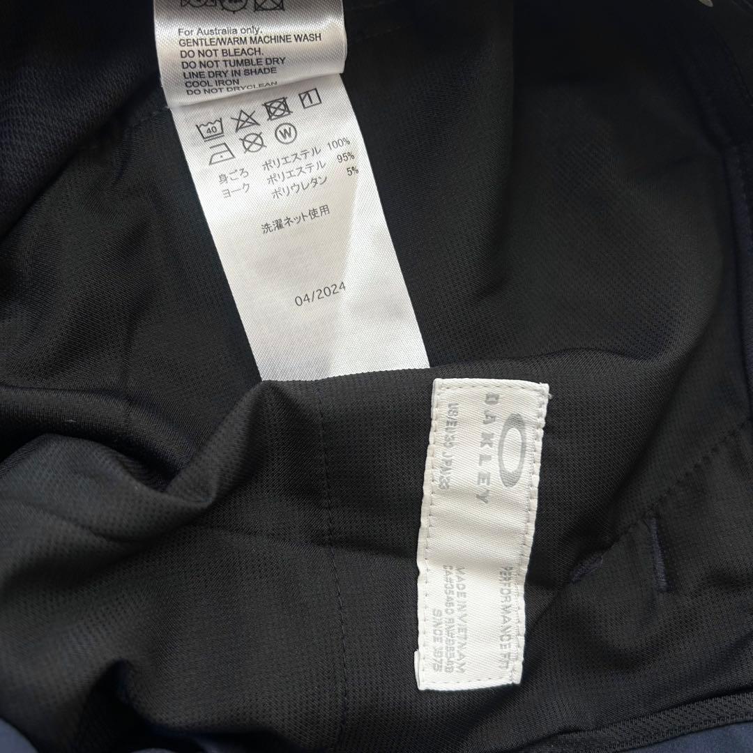 新品　オークリー　パンツ　スカル　テーパード　ストレッチ　秋冬　ネイビー　33