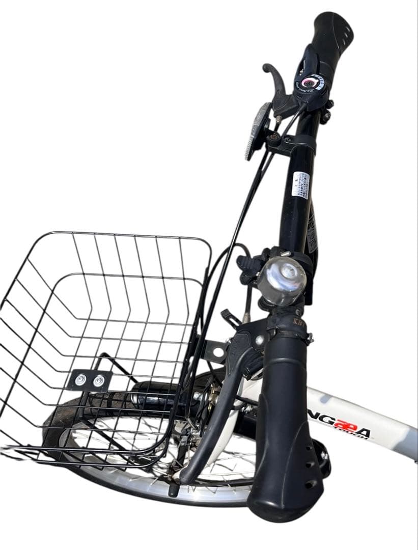 PANGAEA 折りたたみ自転車 ホワイト ノーパンクタイヤ