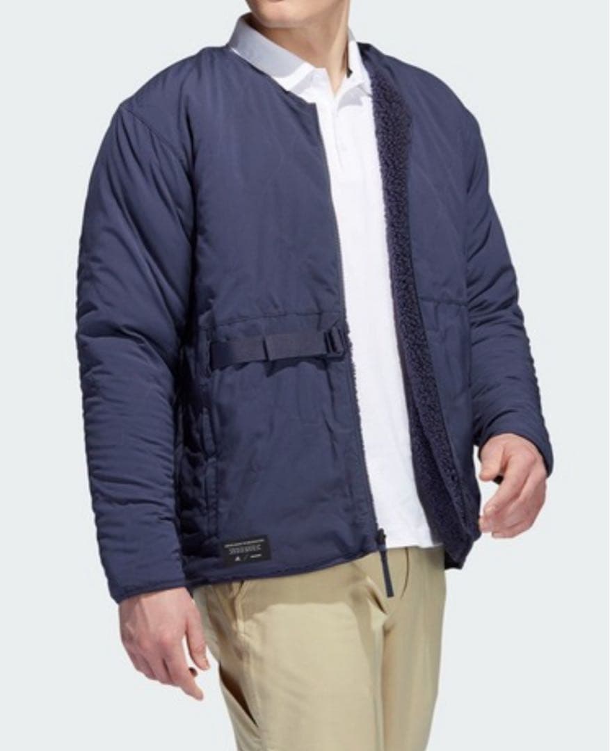 【adidas美品】ADICROSS リバーシブル ボア フェアウェイジャケット