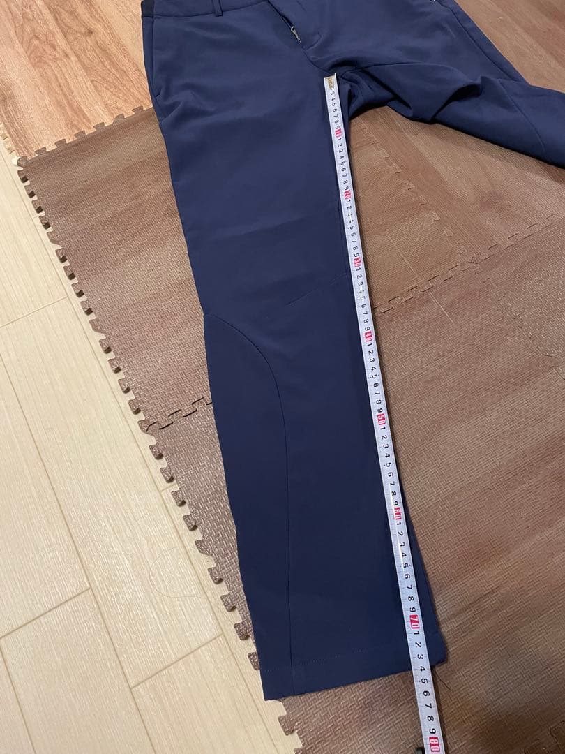 RLX ゴルフ 裏起毛ストレッチゴルフパンツ 30 ネイビー 春秋冬用