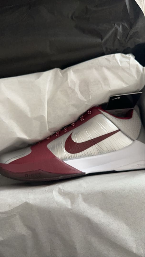 Nike Kobe シューズ バーガンディ/シルバー　27.5