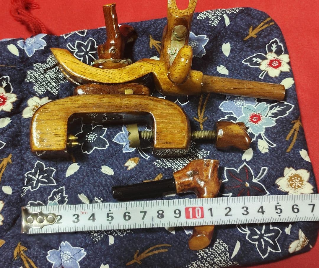 ヘラブナ万力★小型弓型万力・竿枕・万力袋・短竿にもオススメです２３３