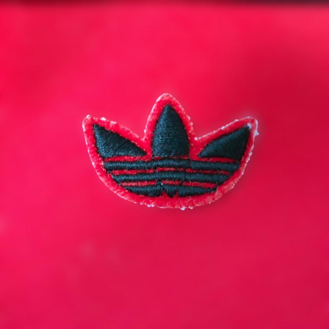 70s 西ドイツ デサント adidas トラックジャケット 赤黒 サイズ6