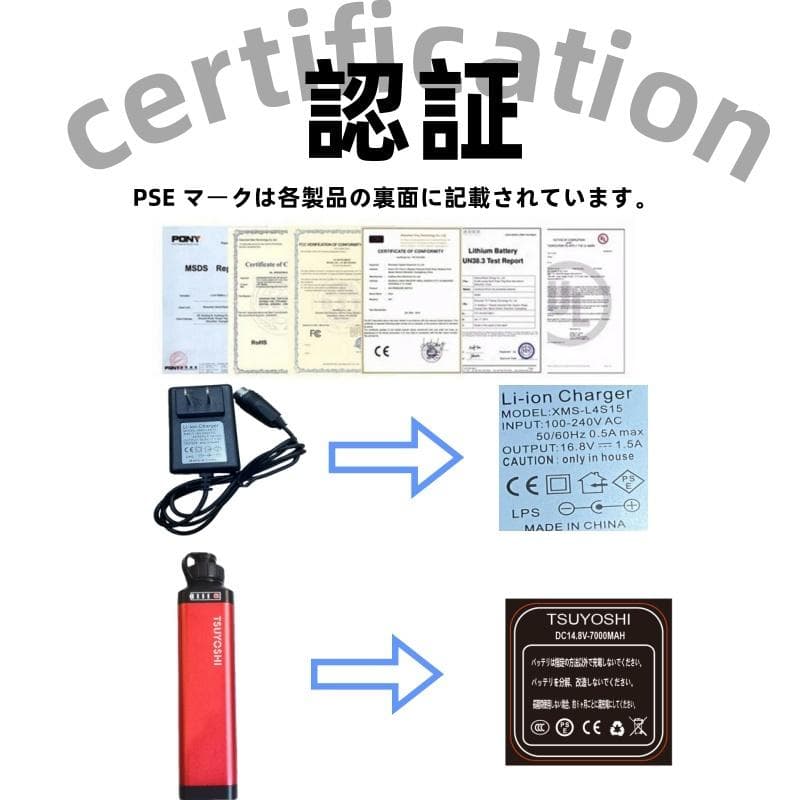 電動リール用リチウムバッテリー 14.8V 赤7000mAh ダイワ＆シマノ対応