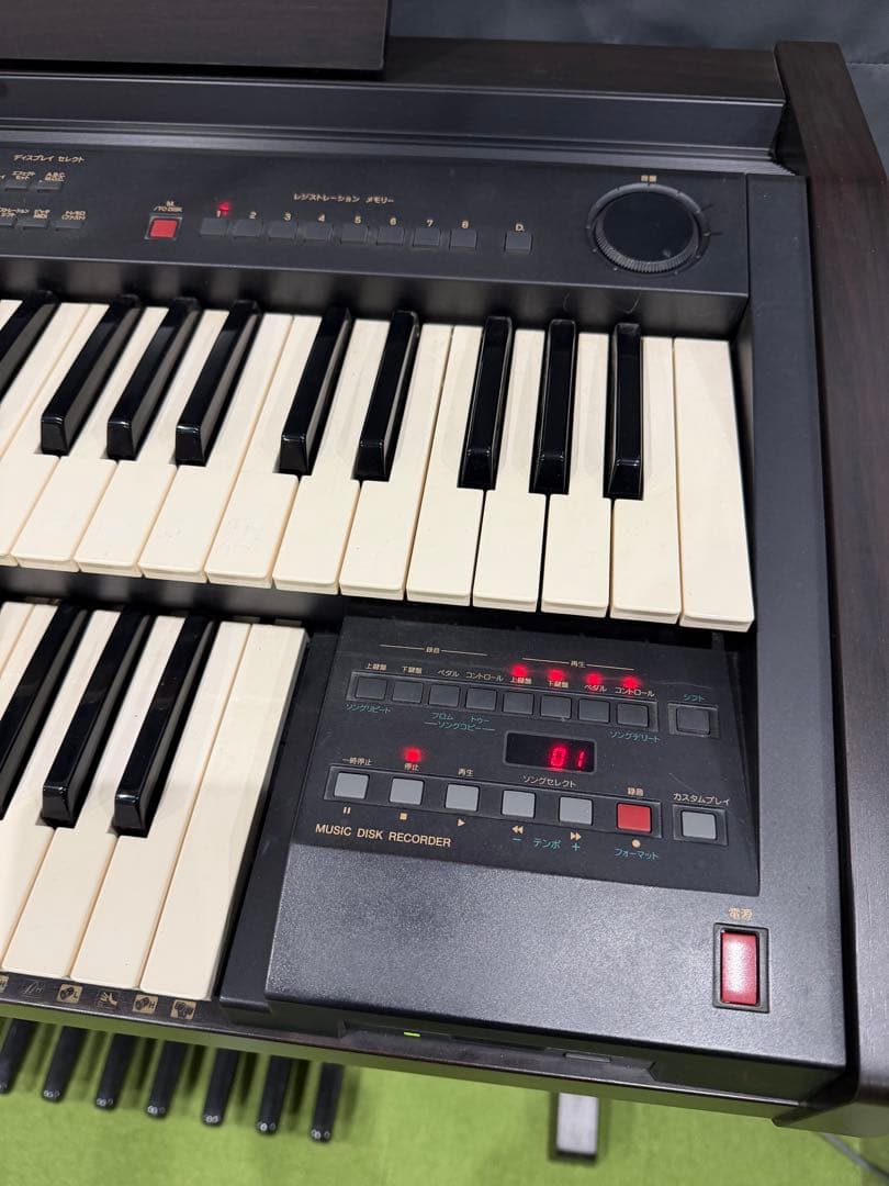 福&茶 YAMAHAエレクトーンEL-100鍵盤カバー、椅子付