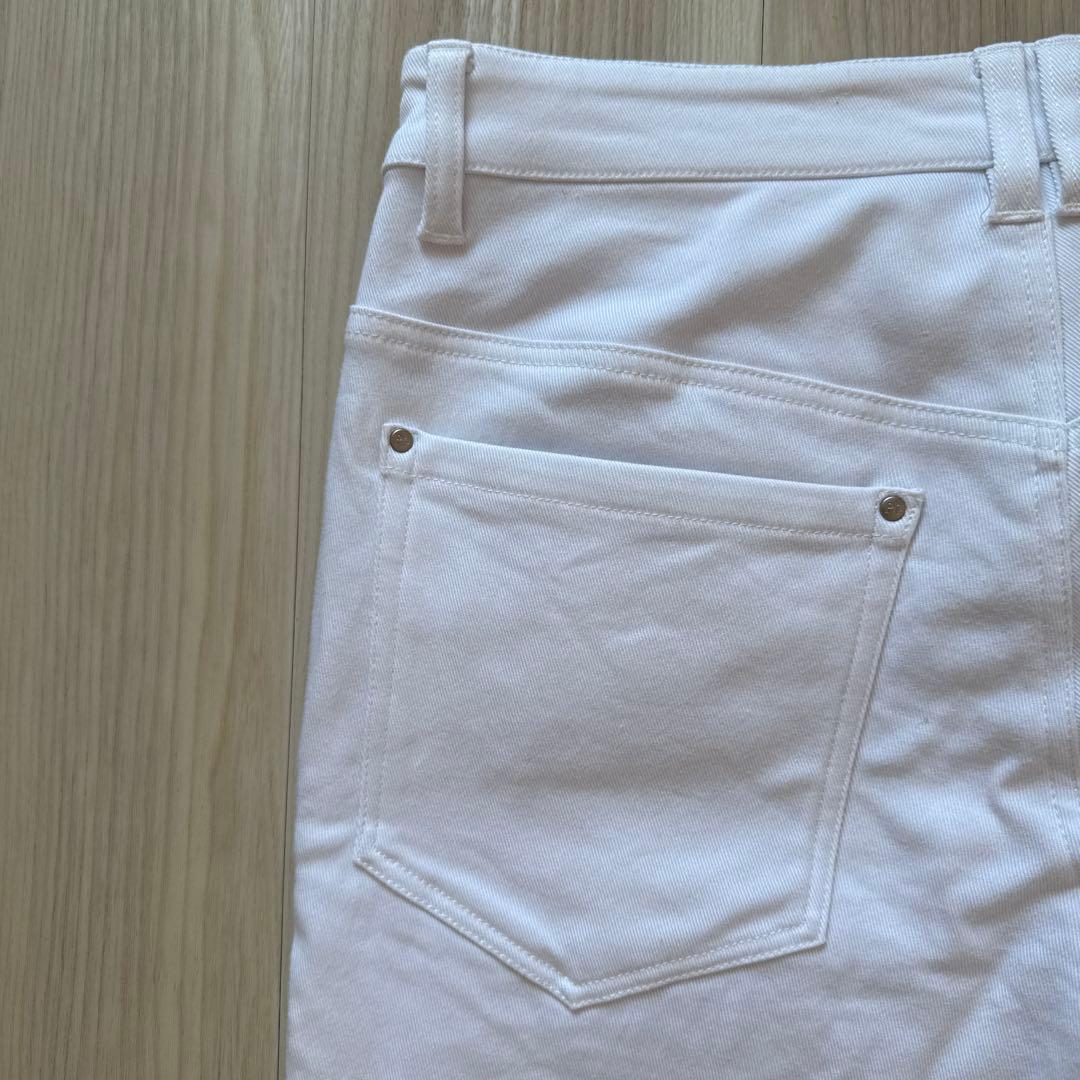 パーリーゲイツ　パンツ　白　ホワイト　4 裏起毛　暖パン　ウォームパンツ　秋冬