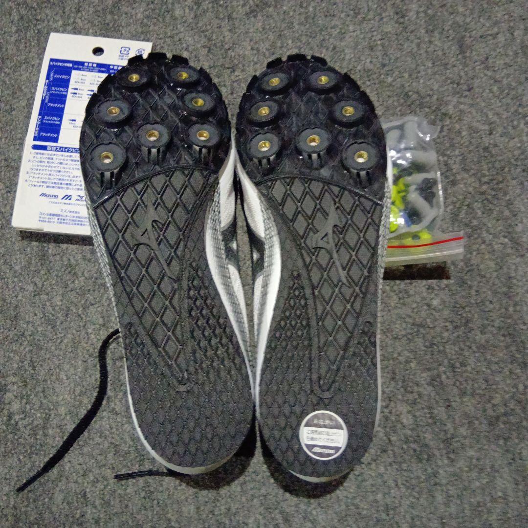 Mizuno スパイクシューズ ホワイト24.5cm　 ピン付