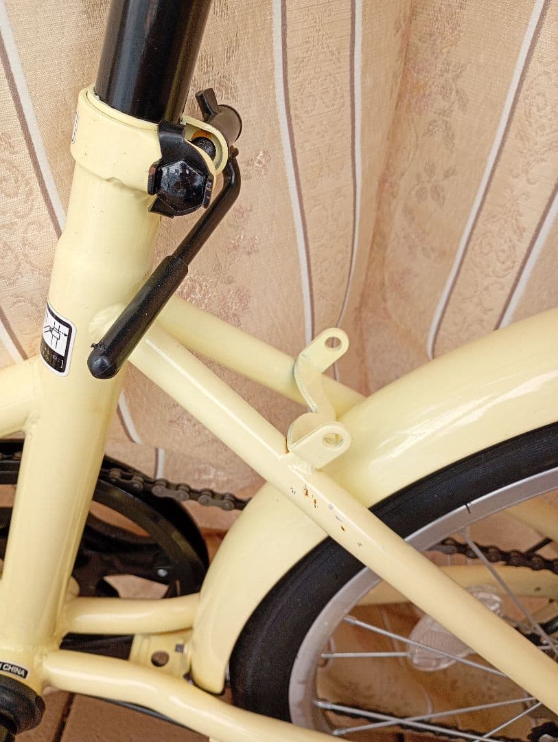 AIJYU 自転車　折りたたみ　20インチ　アイボリー　大人用