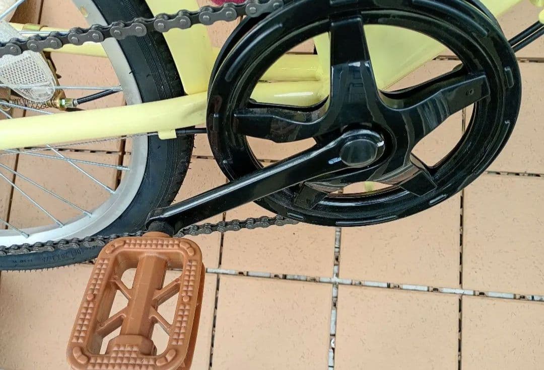 AIJYU 自転車　折りたたみ　20インチ　アイボリー　大人用