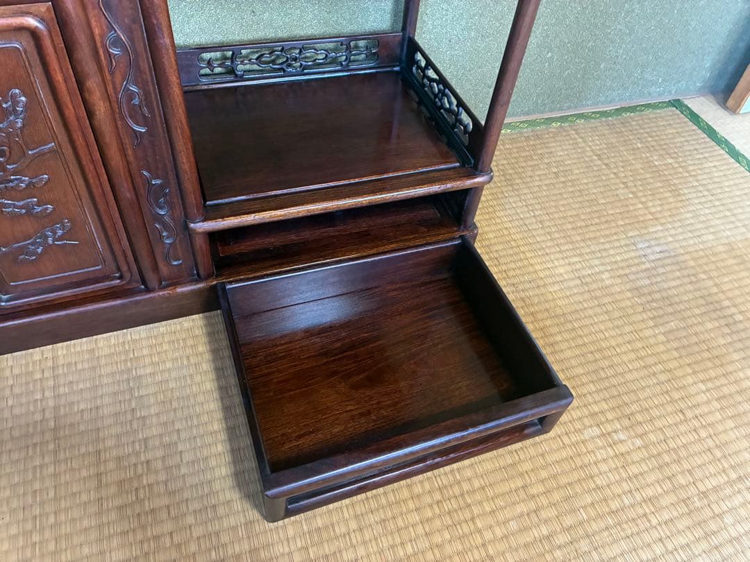 【美品】和風アンティーク 飾り棚 茶箪笥