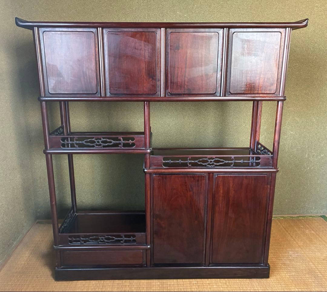 【美品】和風アンティーク 飾り棚 茶箪笥