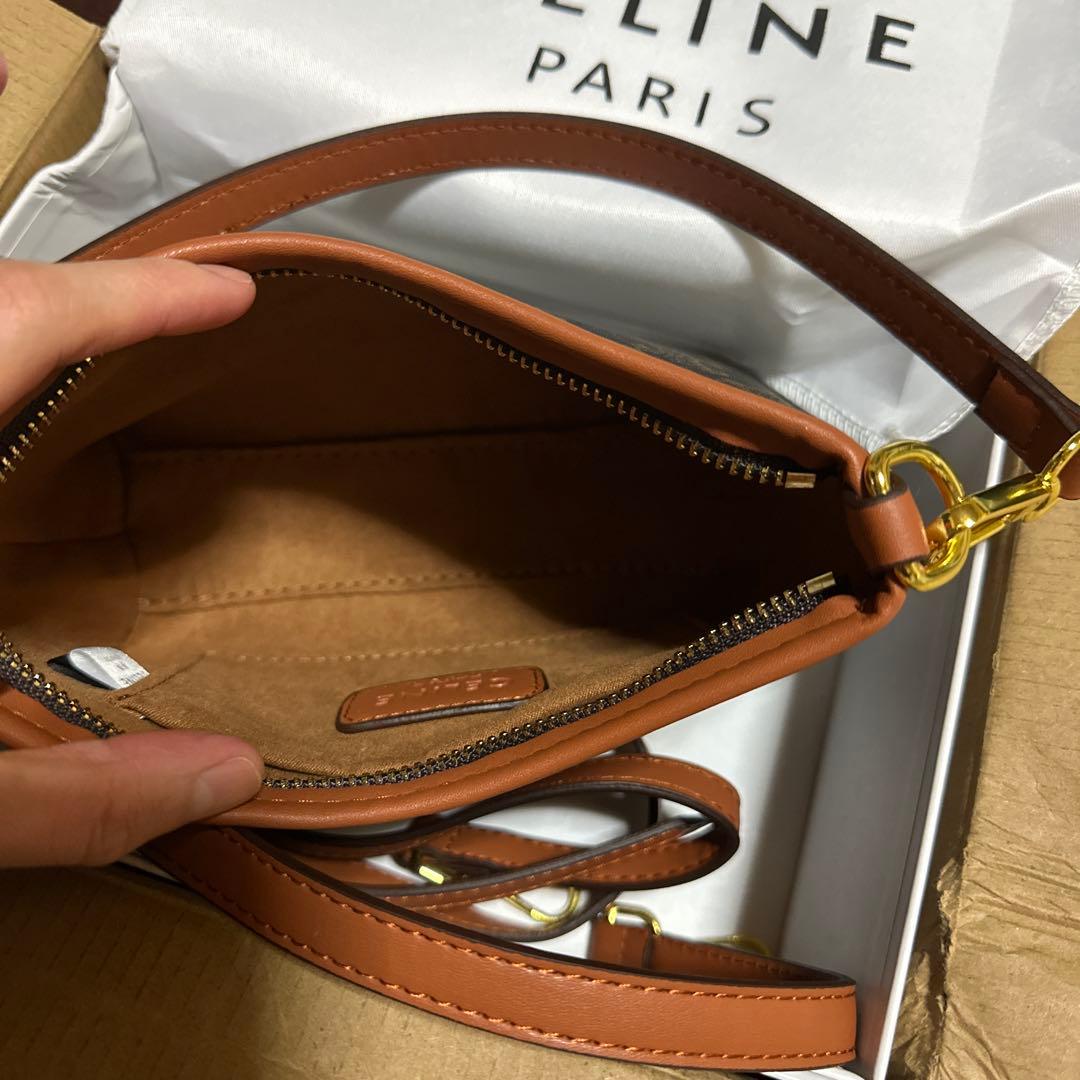 CÉLINE NOVELTYショルダーバッグ ブラウン/ベージュ