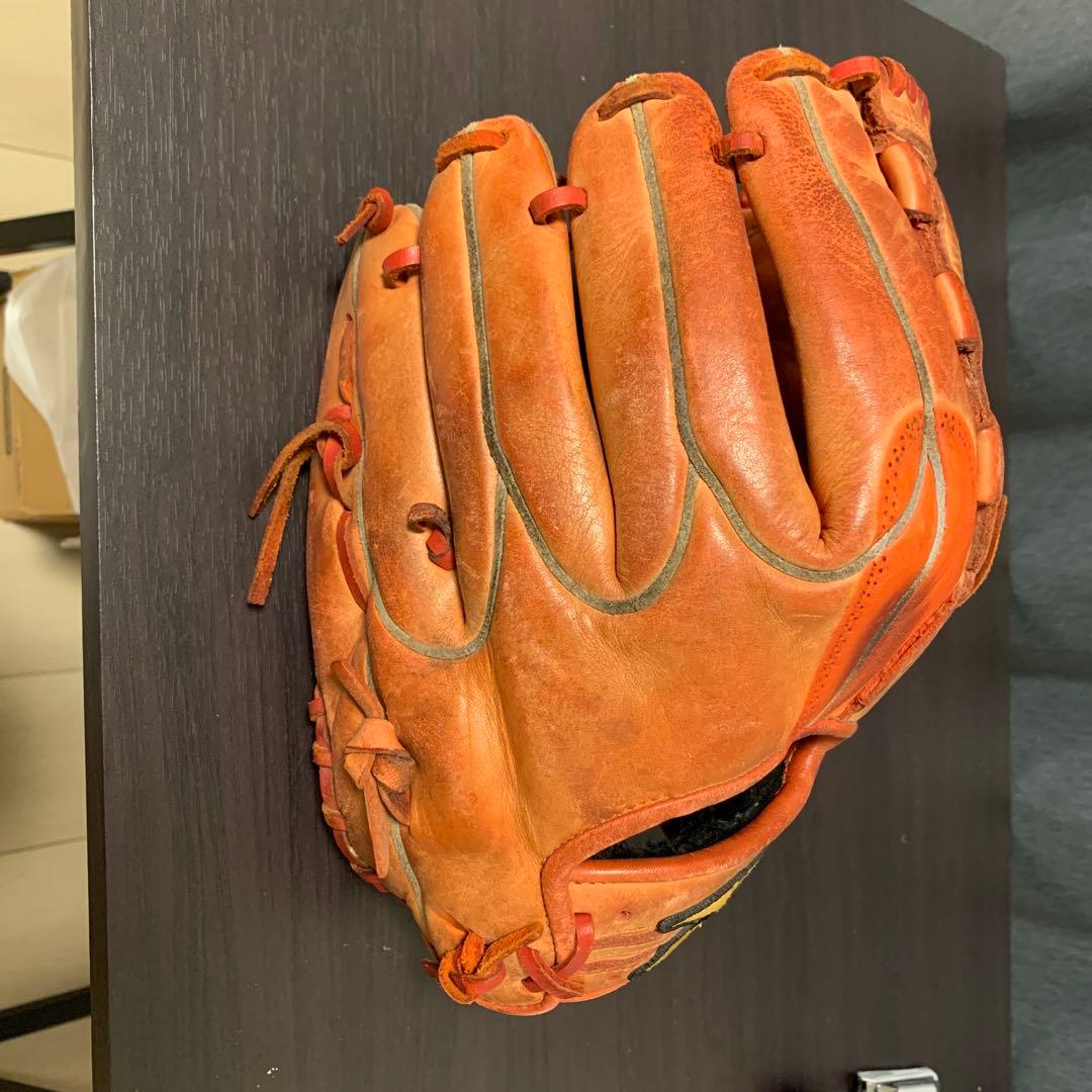 Mizuno 軟式グローブ オレンジ