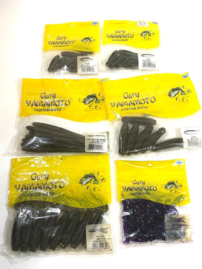 Gary Yamamoto ゲーリーヤマモト ソフトルアー大量 開封使用あり