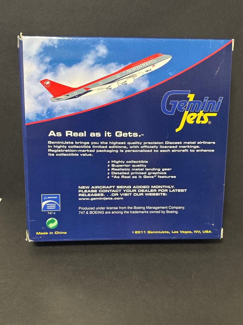GeminiJets 1/400 NWA B747-400 ノースウエスト航空