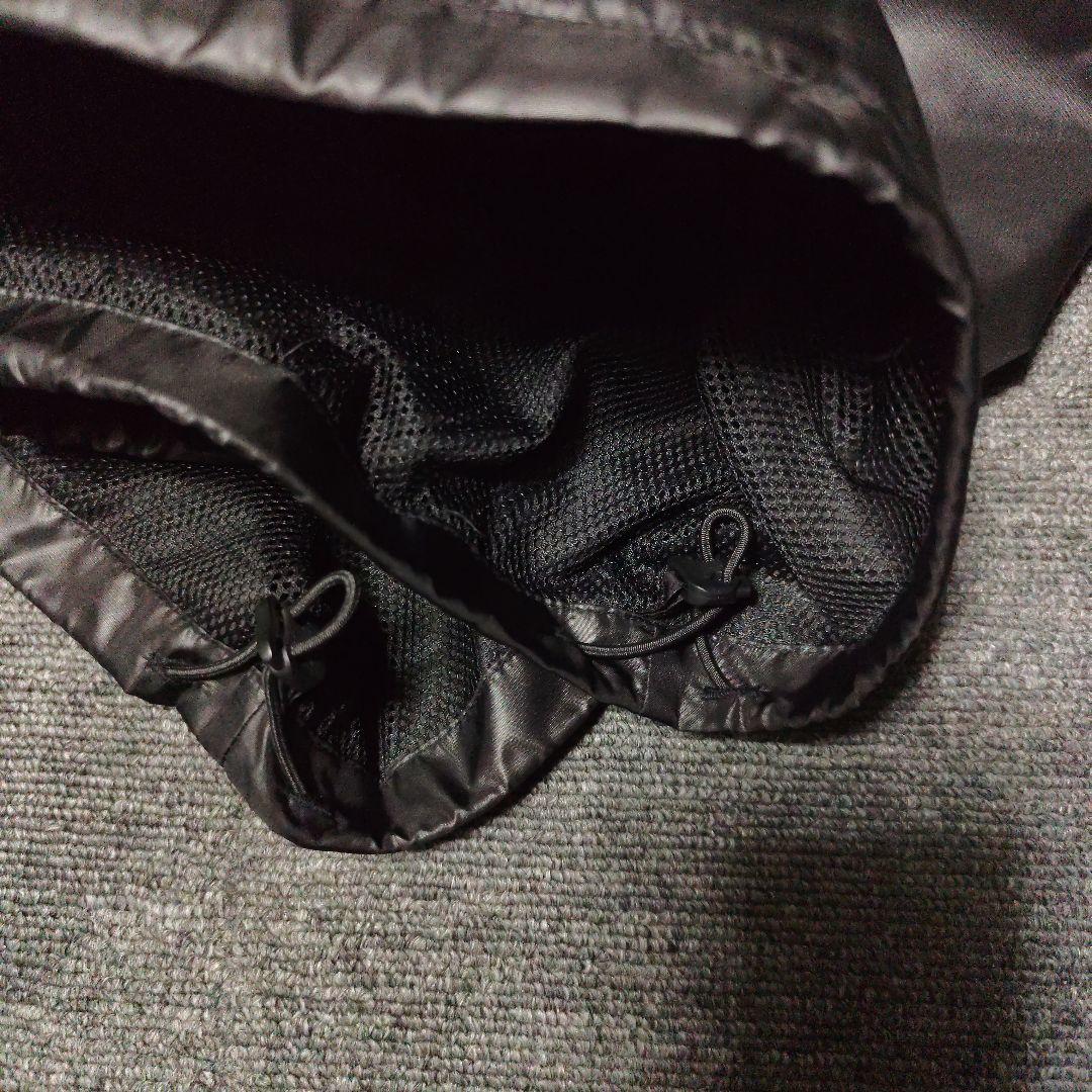 adidas ナイロンセットアップ ブラック ゴールド