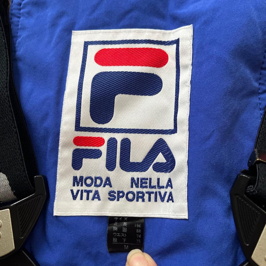 FILA スキーウェア スケボー カラフル 防寒 ビンテージ　上下セット