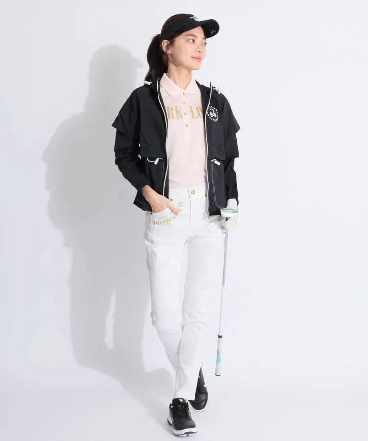 ★美品★MARK&LONA　ウェーブロゴケープ風パーカー　サイズ　M