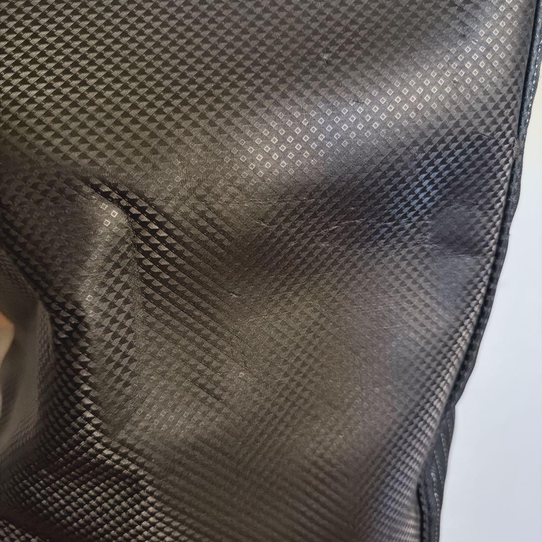 XXIO キャディバッグ ストライプ柄ブラック ゴルフバッグ　DUNLOP