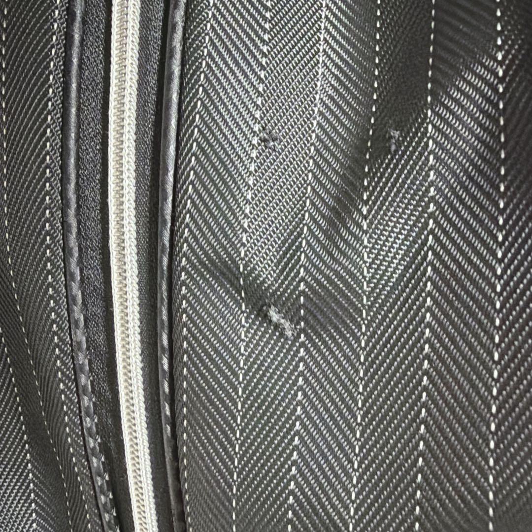 XXIO キャディバッグ ストライプ柄ブラック ゴルフバッグ　DUNLOP