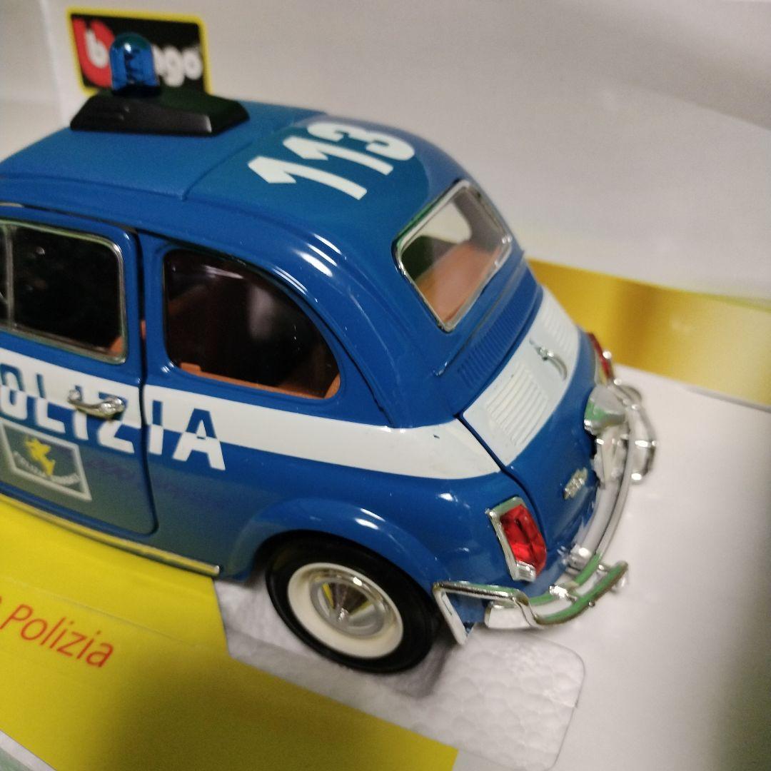 Bburago FIAT 500 Polizia 1/18 ブラーゴ