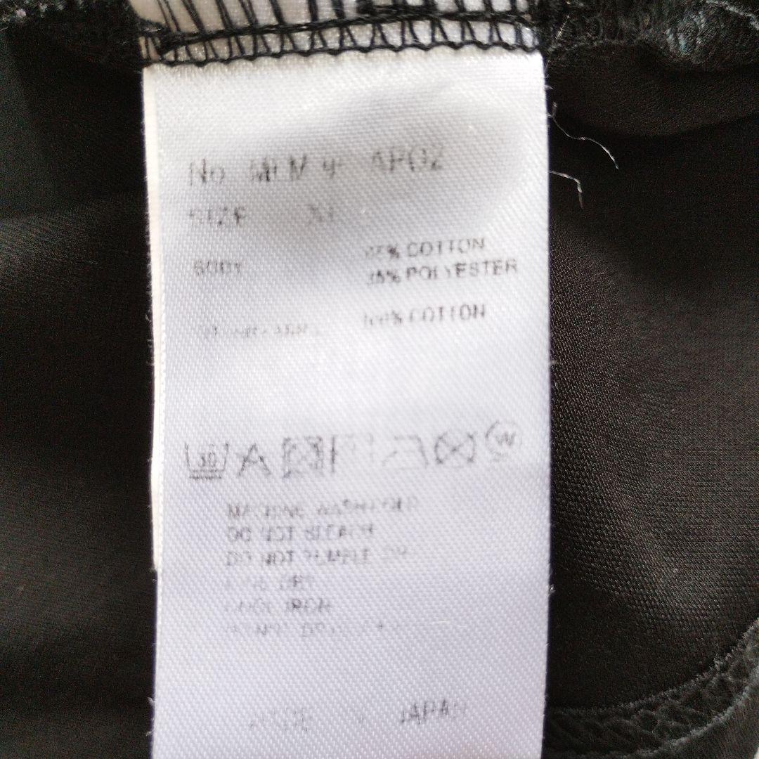 MARK&LONA ハーフジップ バックデザインシャツ XL　大きいサイズ　黒
