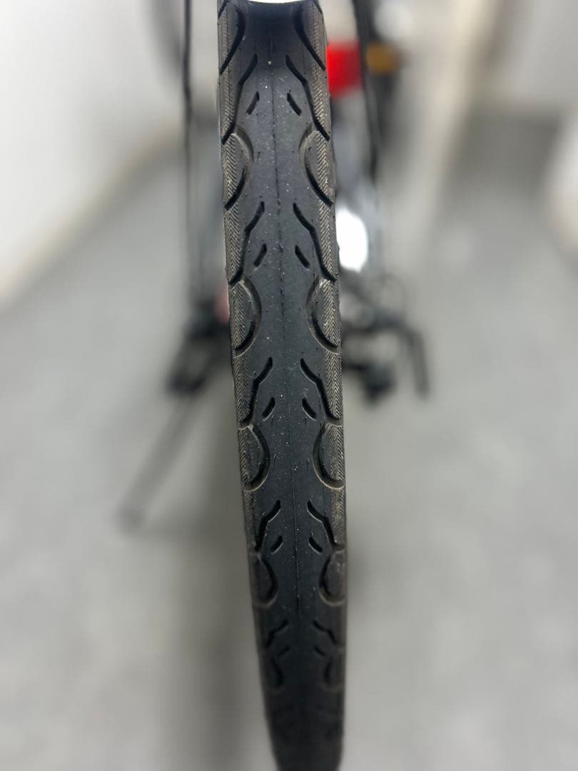 クロスバイク ブラック 鍵付きロック付き