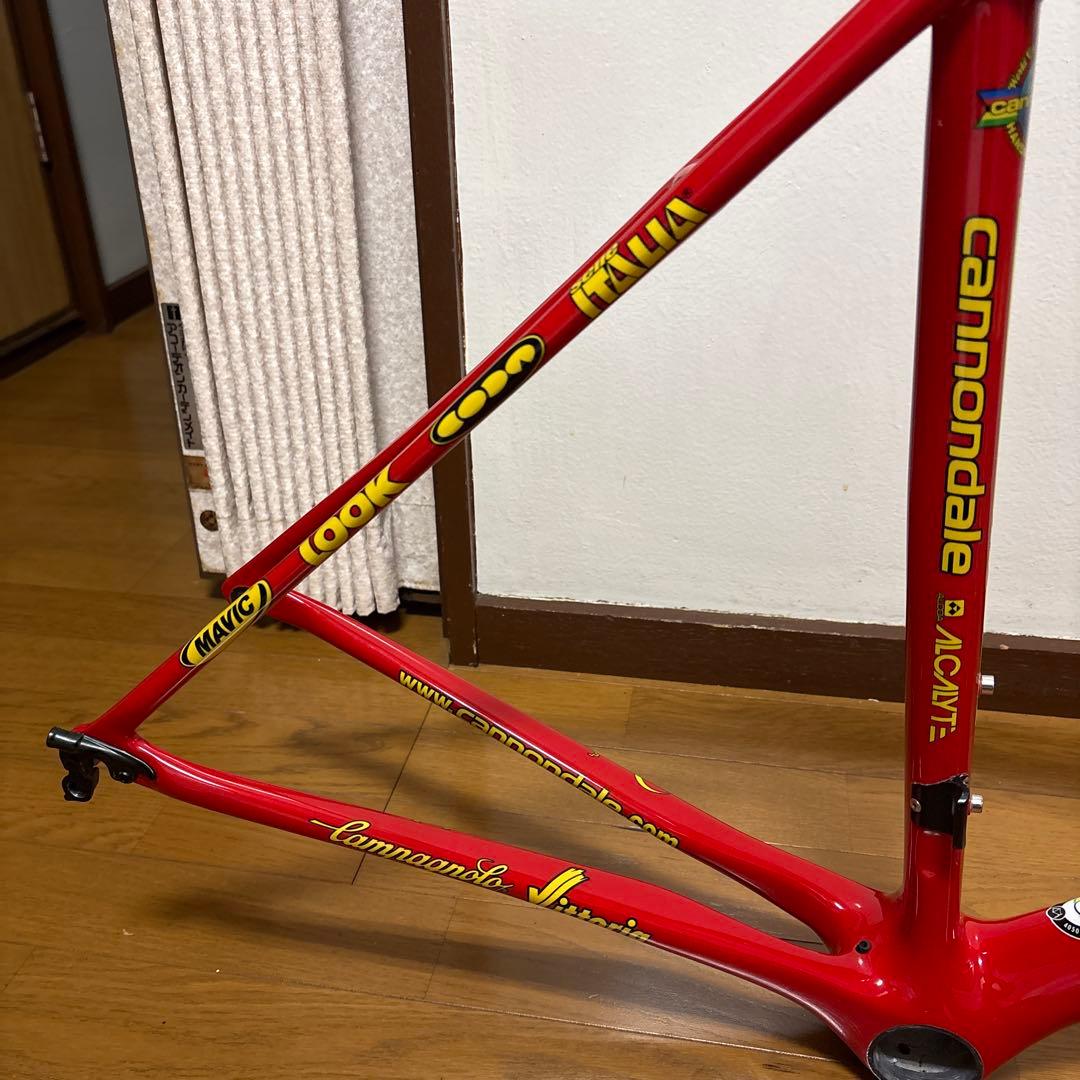 キャノンデール スーパーシックスエボ フレーム 50サイズ リペイント サエコ