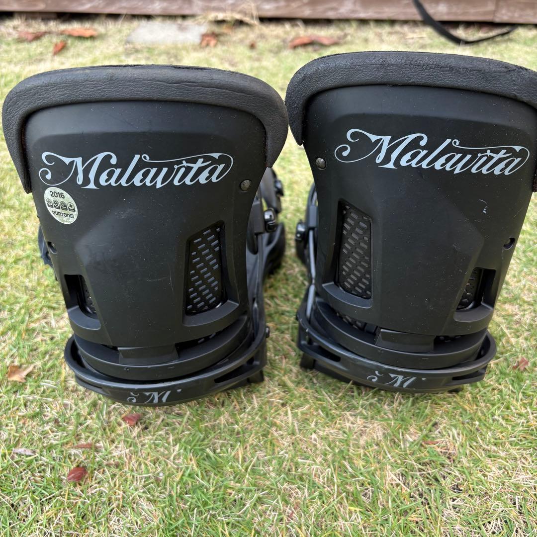 Burton Malavita ESTスノーボードバインディング ブラック