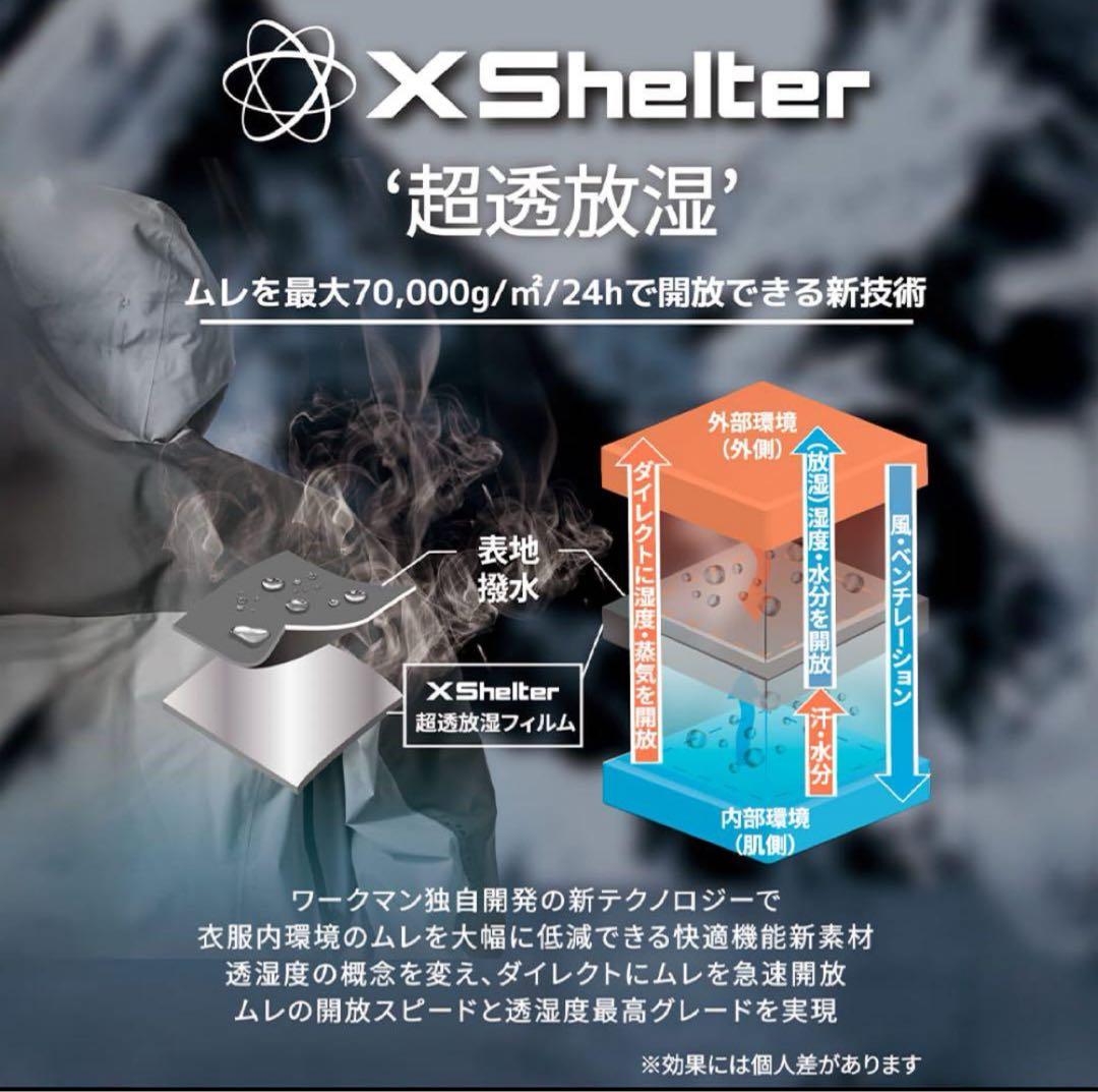新品　超透放湿レインジャケット オールシーズン　　XSR001 上下セット