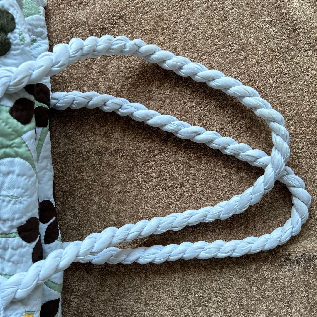 Moana Quilts ハワイアンキルト ボストンバッグ ミント色モアナキルト