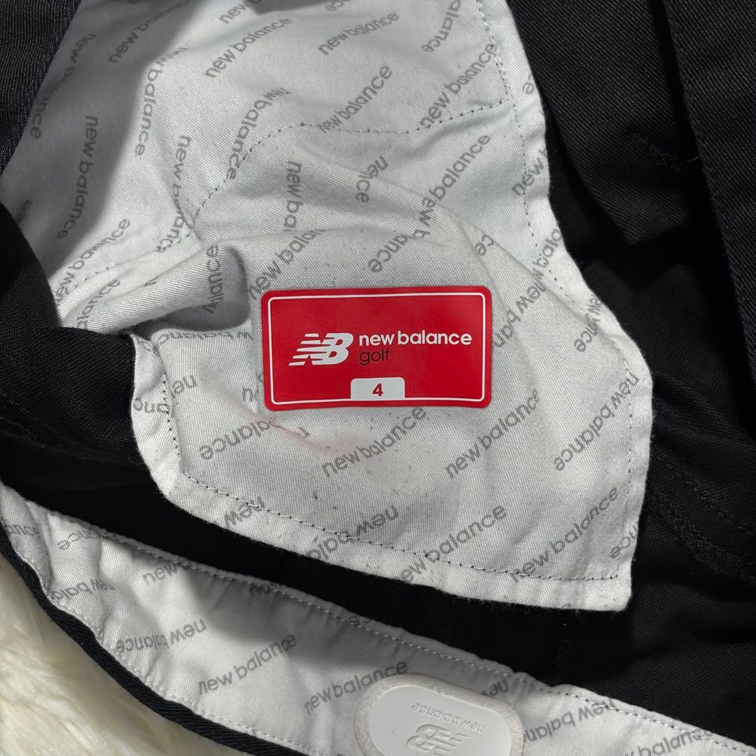 美品☆ニューバランス ゴルフ ストレッチ パンツ　M　NBG　シューズロゴ　人気