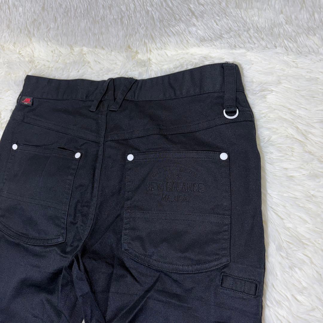 美品☆ニューバランス ゴルフ ストレッチ パンツ　M　NBG　シューズロゴ　人気