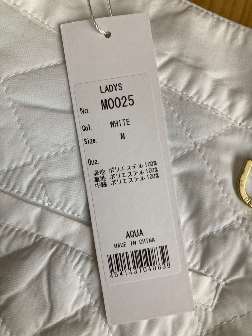 新品未使用 モナデルソル 中綿キルティングショートパンツ 白 M