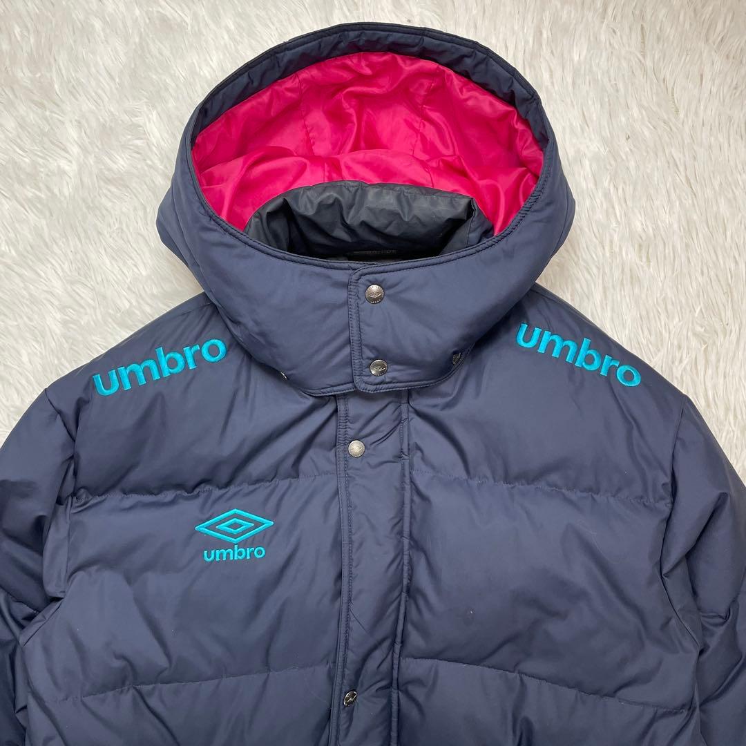 umbro アンブロ　ロングダウンベンチコート　XL ネイビー