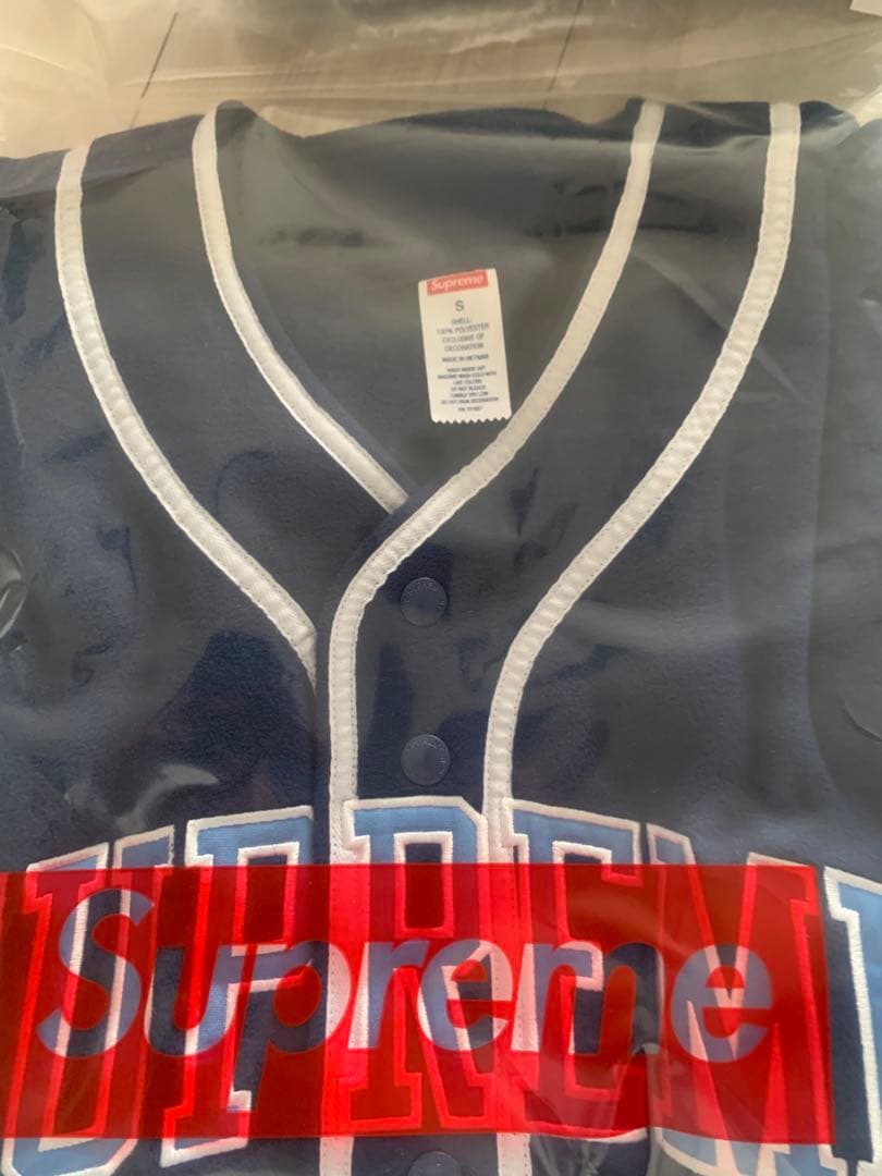 Supreme Polartec® Baseball Jersey ネイビー