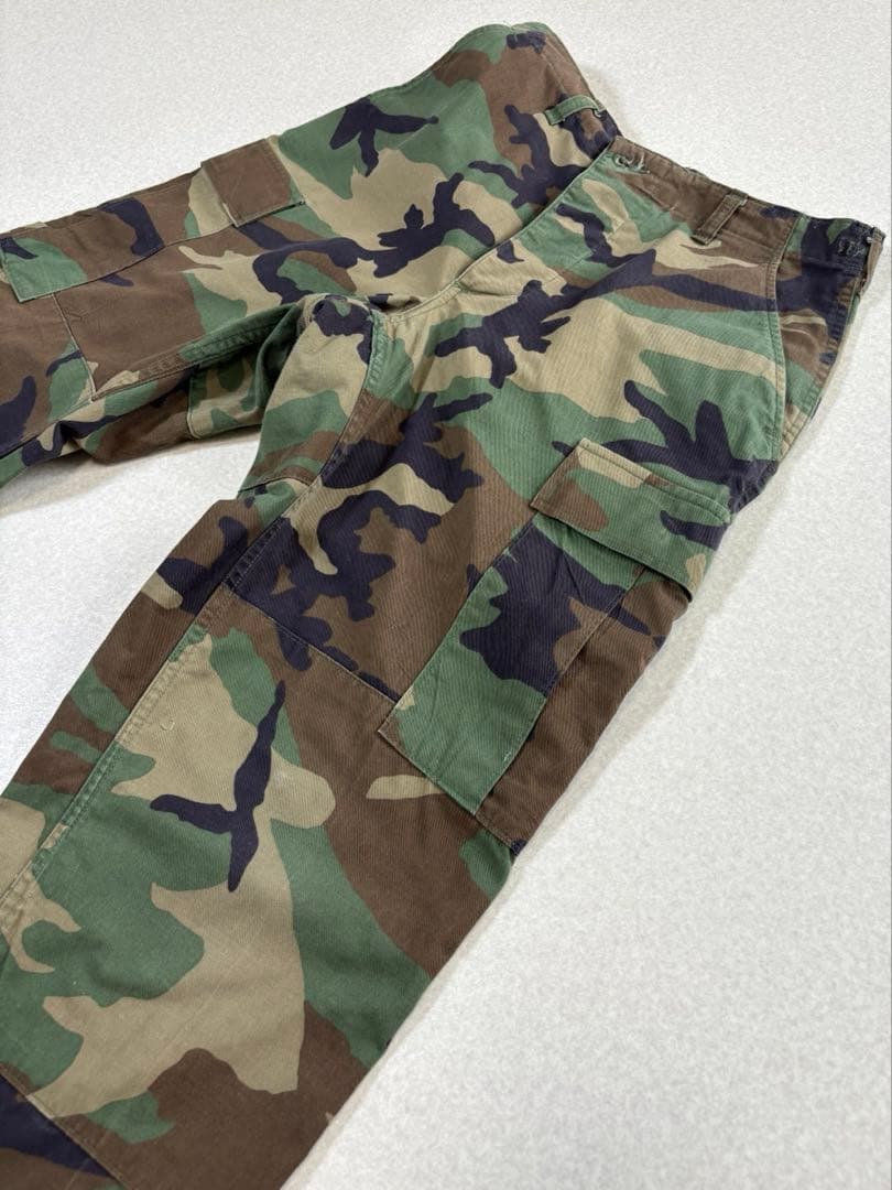 米軍実物 ウッドランドカモ コンバットパンツ サイズSMALL-SHORT