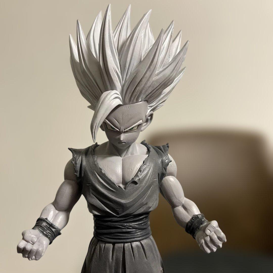 ドラゴンボール　フィギュア　リペイントmsp 孫悟飯　モノクロ彩色