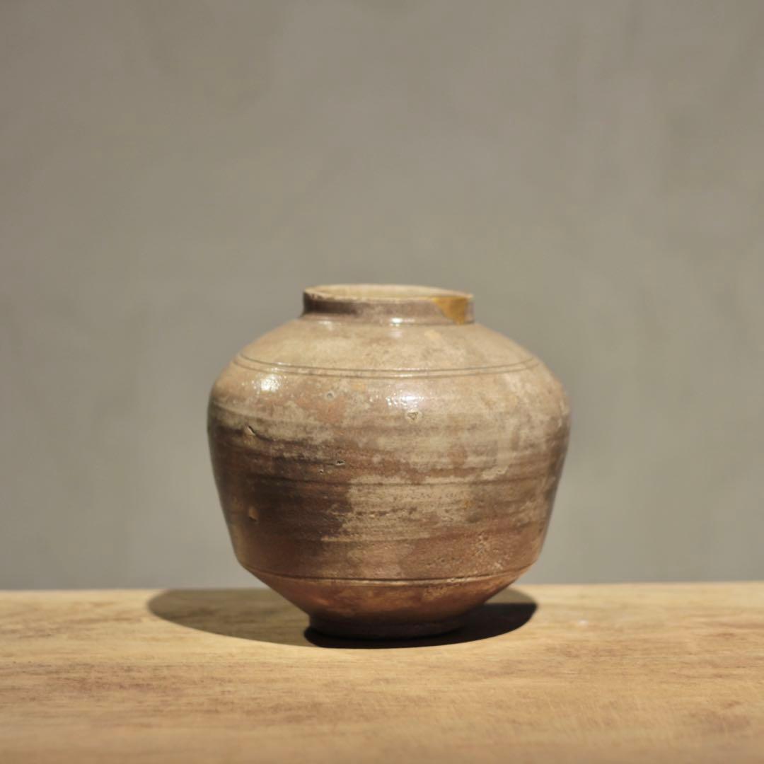 李朝 壺 花器 古道具 アンティーク 古美術