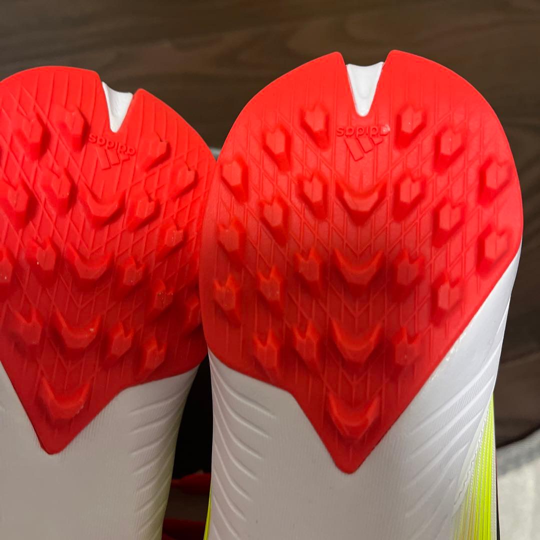 adidas F50 サッカーシューズ ホワイト/レッド/イエローサイズ27.0