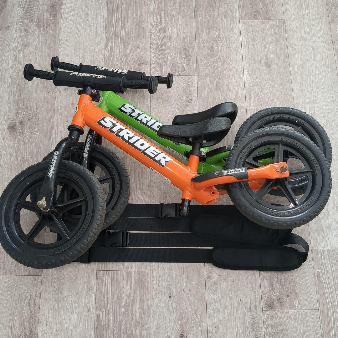 STRIDER SPORT 12 オレンジ グリーン(ショルダーベルト付き)