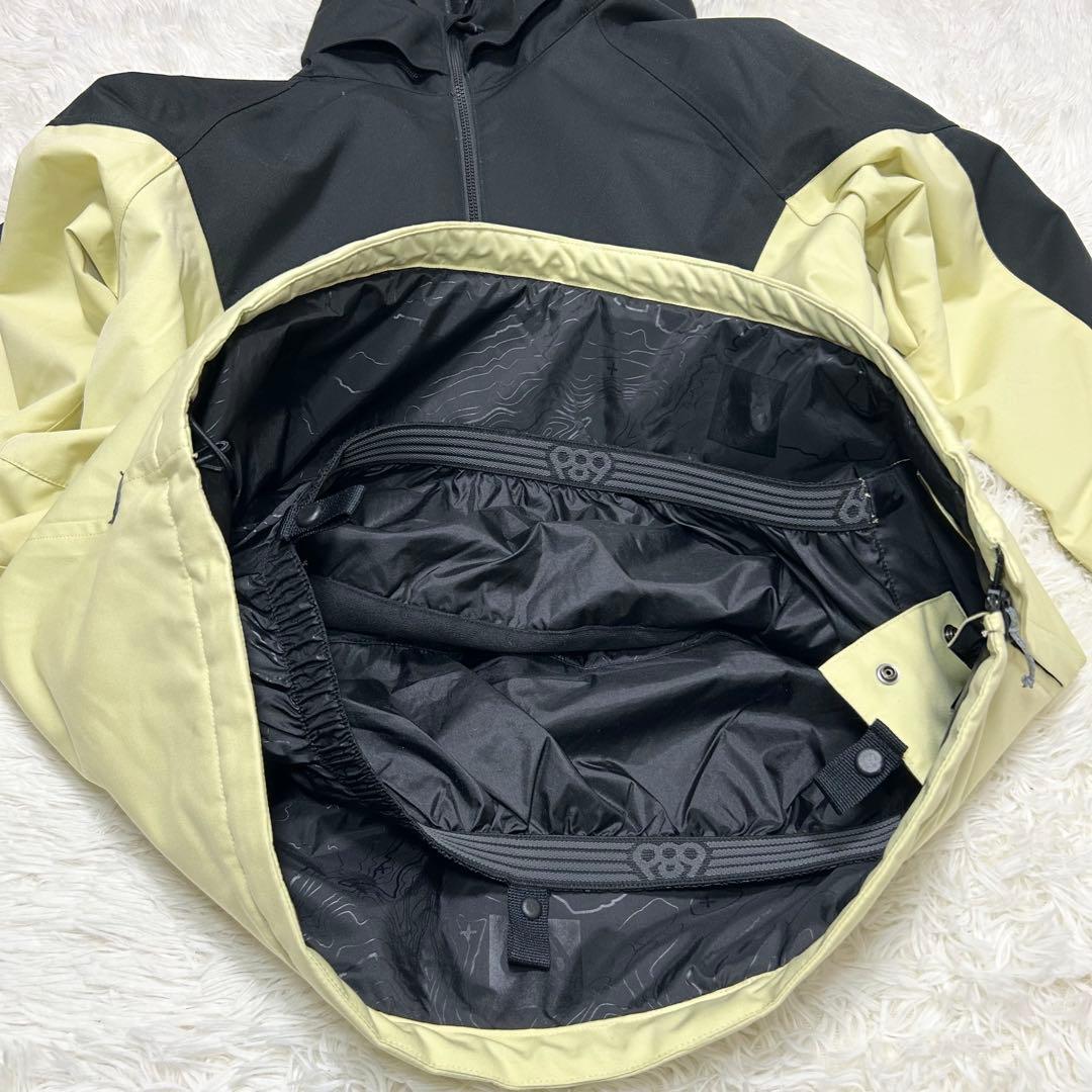 686 スノーボードウェア上下セット　ML GORE-TEX イエロー　ブラック