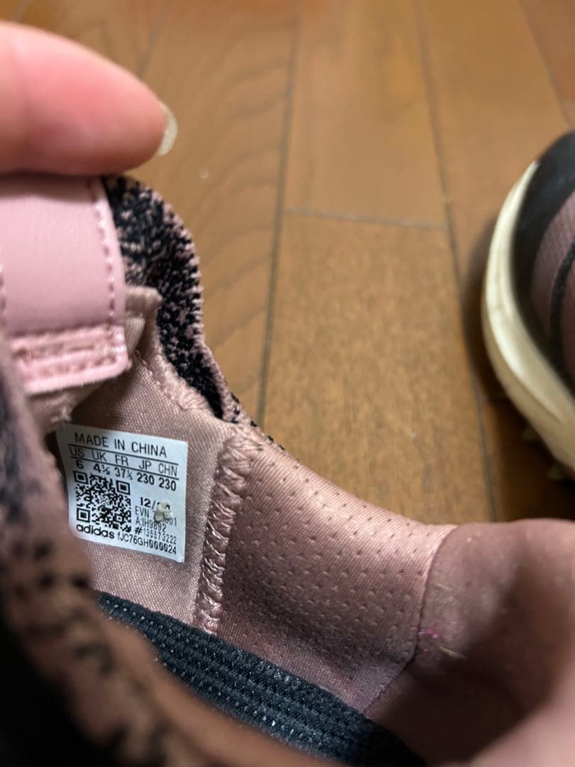 adidas ゴルフシューズ 女性用 ブラック/ピンク　23.0cm