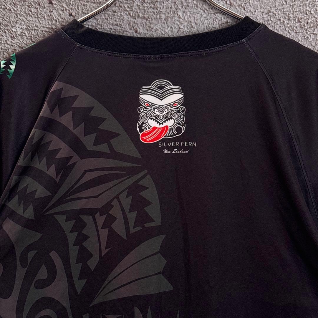 SILVER FERN シルバーファーン ラグビーTシャツ 【Lサイズ】