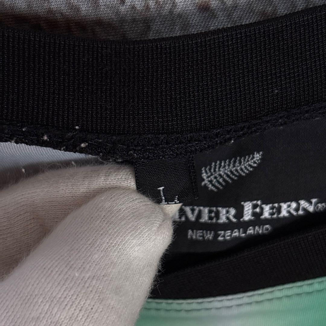 SILVER FERN シルバーファーン ラグビーTシャツ 【Lサイズ】