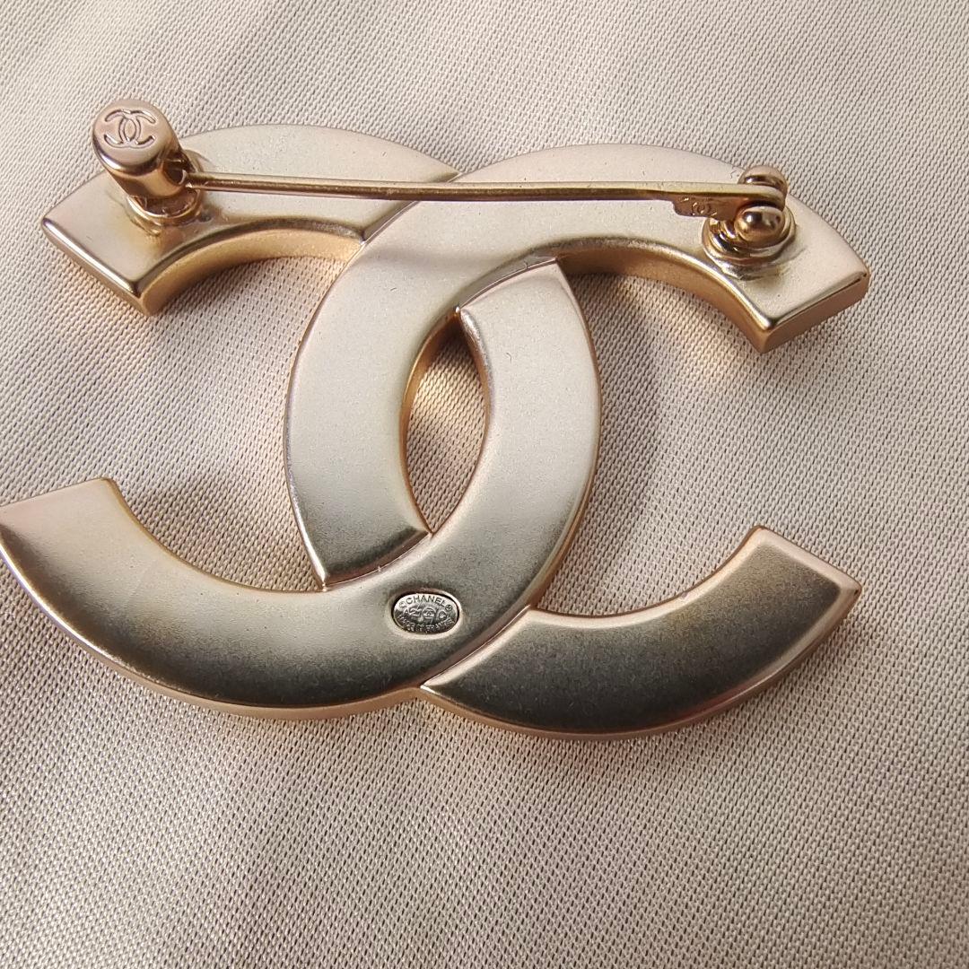 Chanel ゴールド クリスタル ブローチ