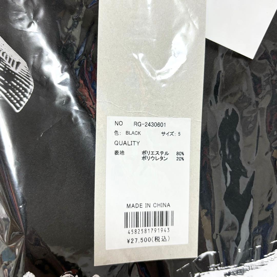ラッセルノ ゴルフ ショートスリーブ エンジェル モックネック ブラック L 5