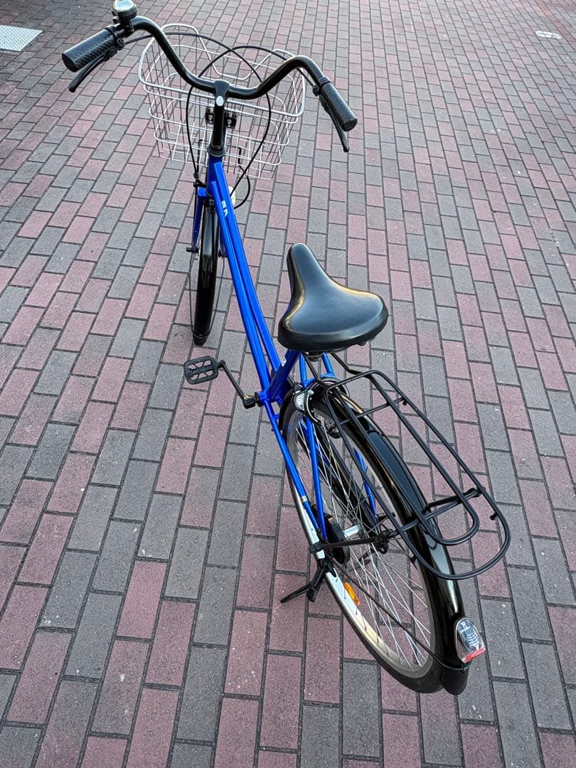 青色・オートライト・タウンサイクル(26㌅)お届け出来ます。お引き取りも可能です