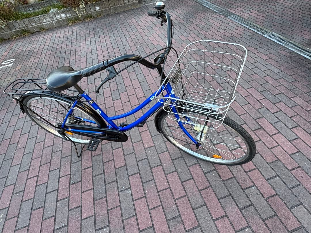 青色・オートライト・タウンサイクル(26㌅)お届け出来ます。お引き取りも可能です